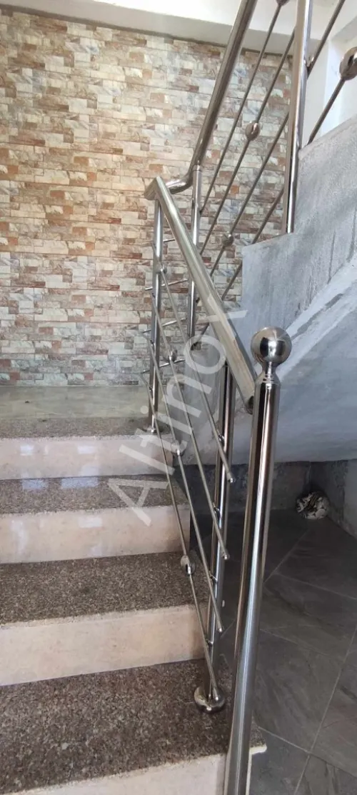 Rampe d'escalier en inox 