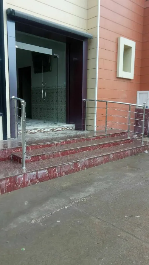 Rampe d'escalier en inox