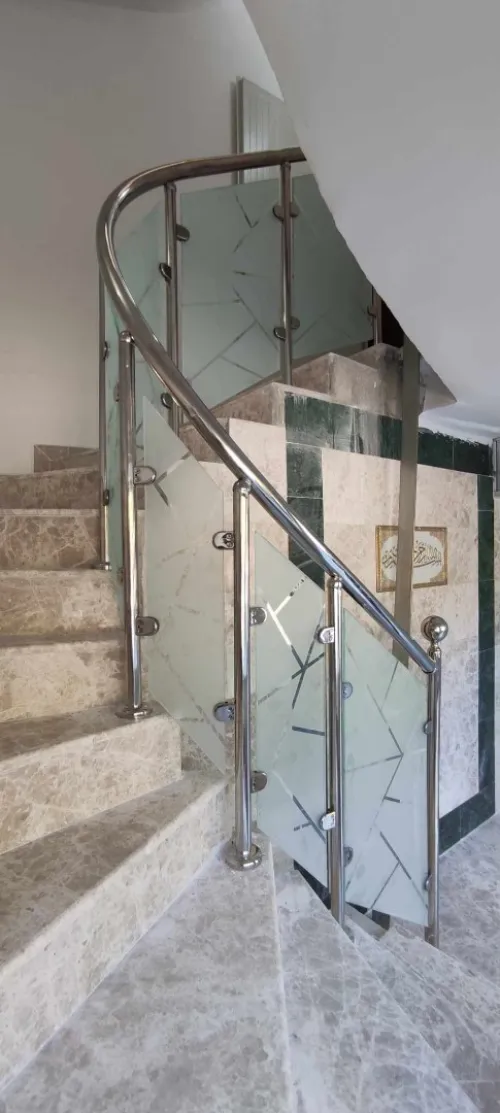 rampe d'escalier en inox