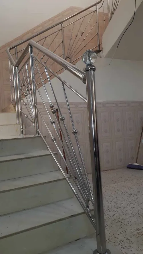 rampe d'escalier en inox