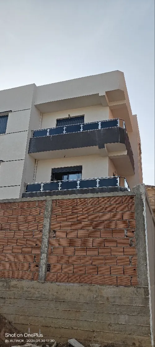 Rampe d'escalier en inox