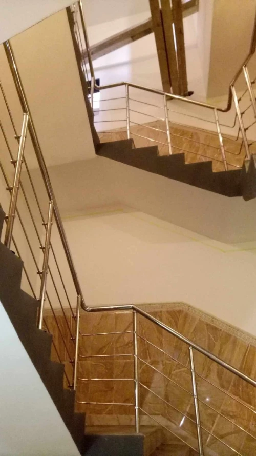 rampe d' escalier en inox 