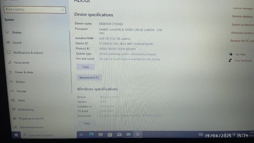 Hp probook (8go/500go)