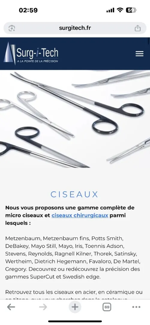 Instrumentation chirurgie cardiaque adulte et enfant 
