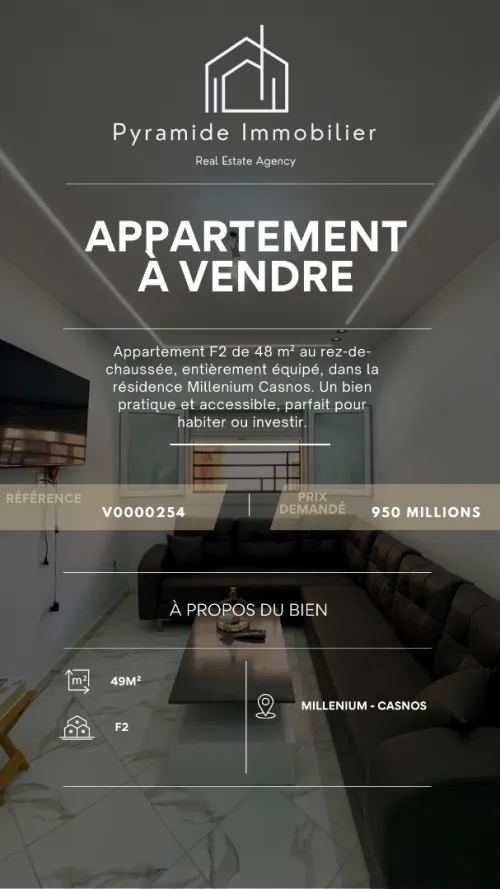 Vente Appartement F2 Oran Bir el djir