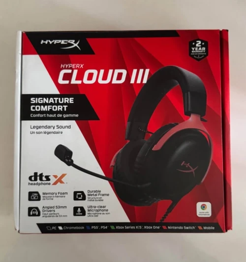 Casque Hyper X cloud 3 avec fil