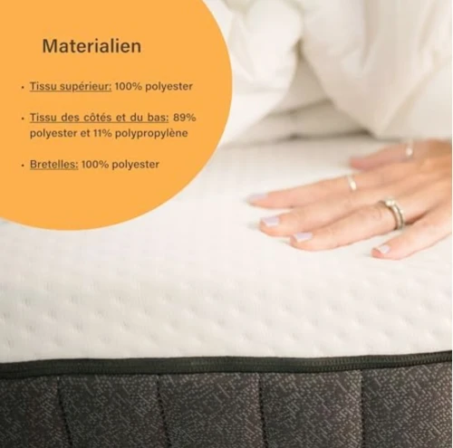 Matelas Emma Hybride 2 premium 200*200*27 cm