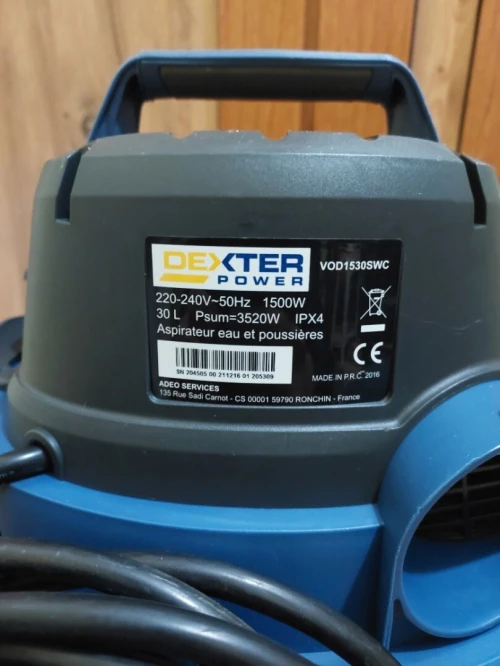 Aspirateur DEXTER vod1530swc