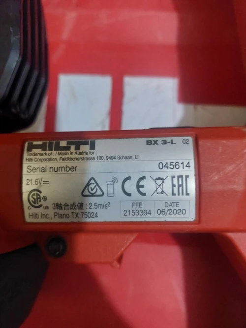 Cloueure Hilti BX 3
