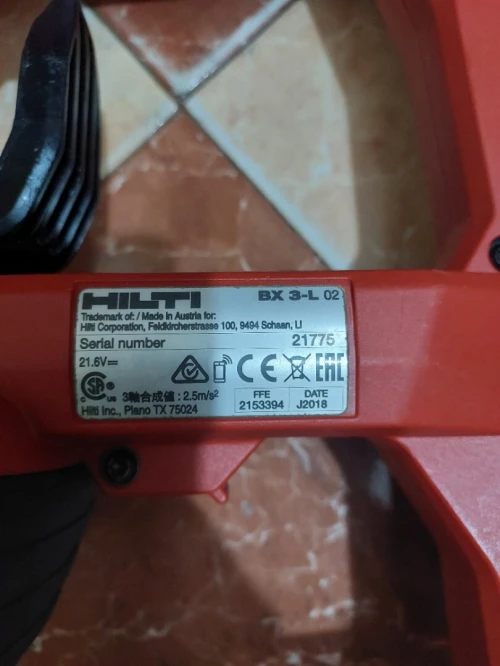 Cloueure Hilti BX 3