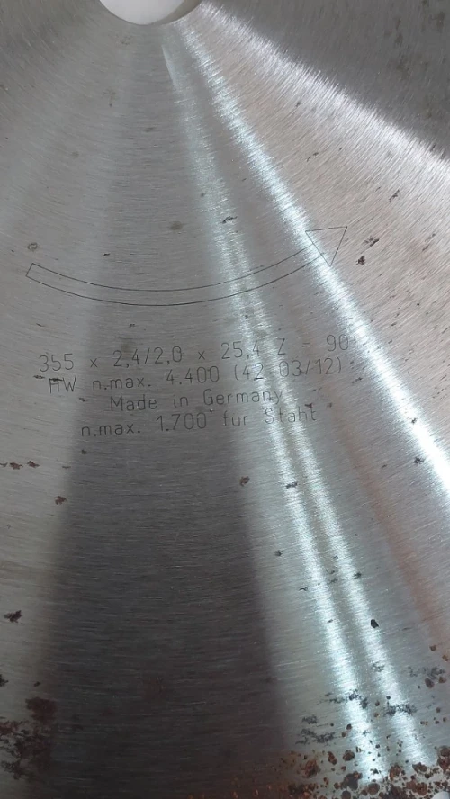 Disque A couper PROMAC (GERMANY) Diam : 35.5cm