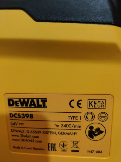 Scie alligator Dewalt 54v