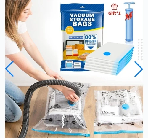 Pack de 5 sacs sous-vide réutilisables avec pompe incluse