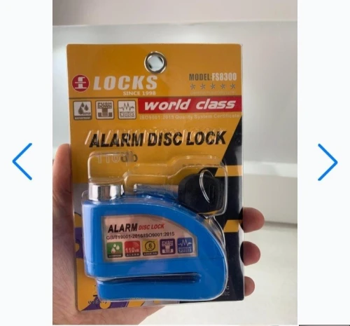 Antivol disque moto avec alarme 110dB  sécurité maximale