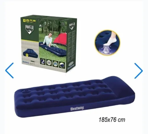 Matelas gonflable avec pompe à pied intégrée confort et praticité