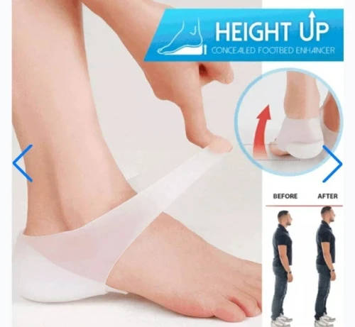 Talon en silicone rehausseur de hauteur  confort et discrétion