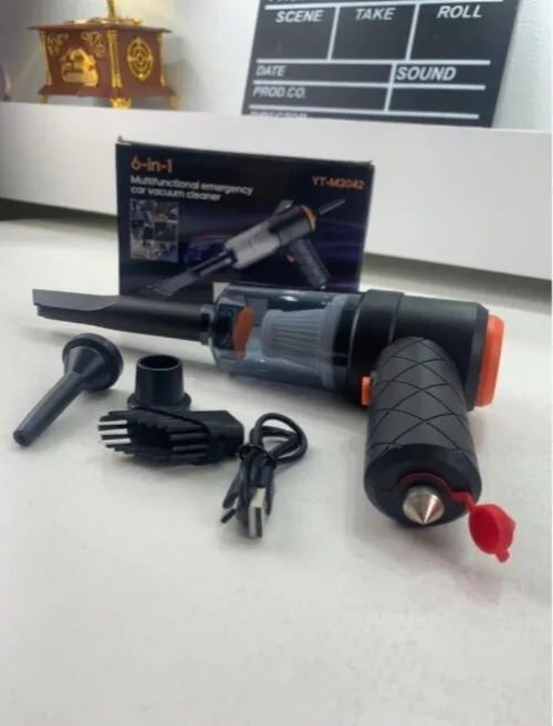 Aspirateur et souffleur 2en1 rechargeable USB compact et puissant