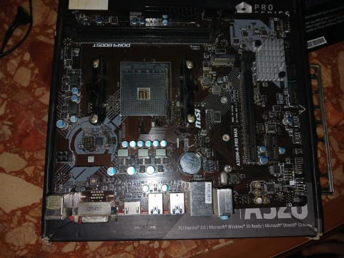 Motherboard: MSI A320M-A PRO MAX
