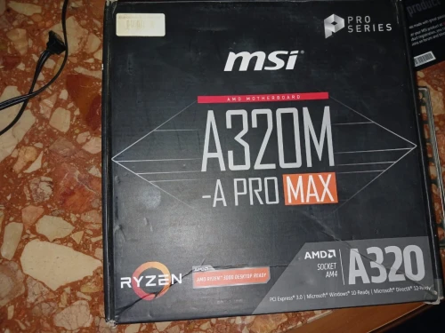 Motherboard: MSI A320M-A PRO MAX