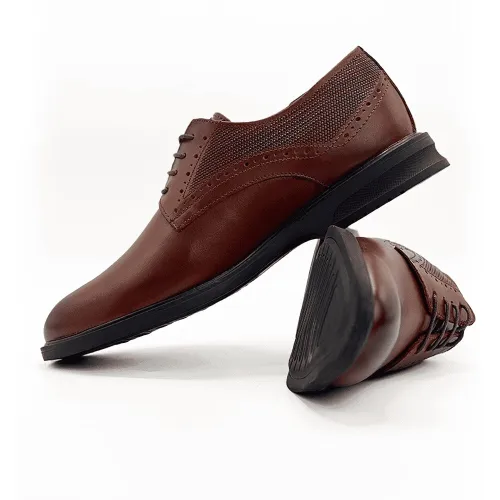 chaussure classique derby en cuire véritable
