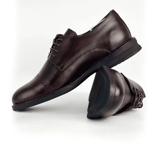chaussure classique derby en cuire véritable