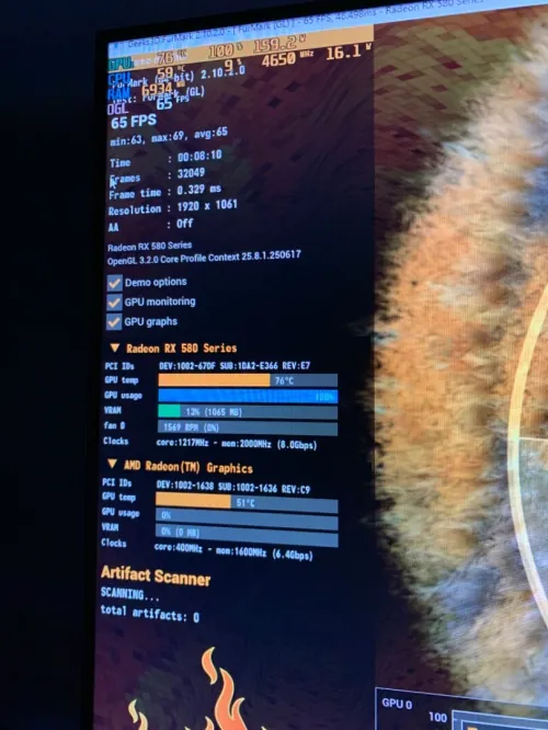 Carte graphique RX 580 SAPPHIRE NITRO 8 g vram