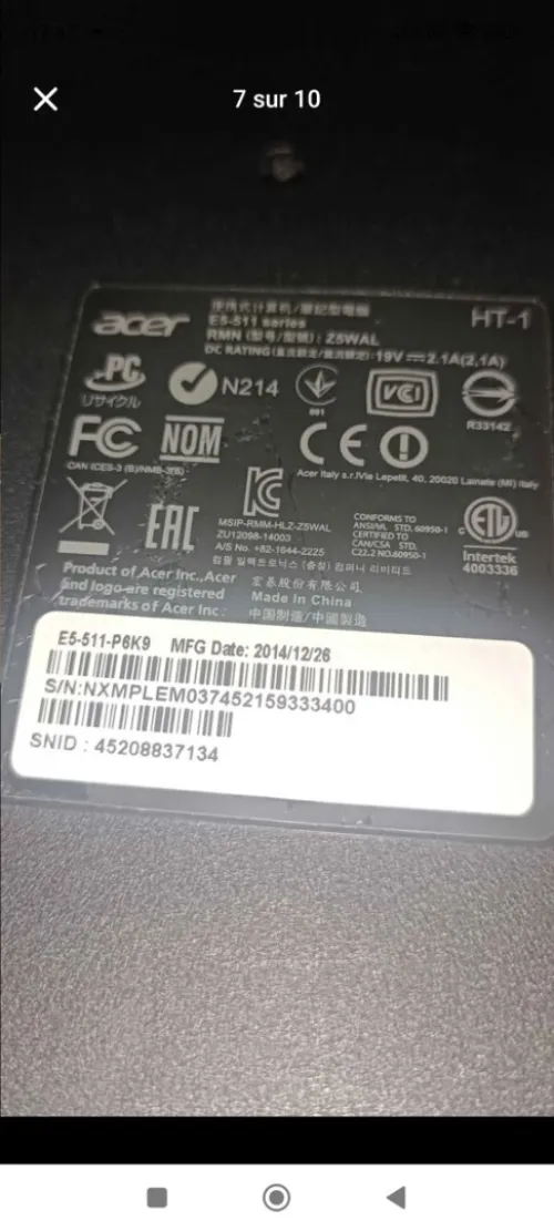 Pc accer modifié 8/512 ssd