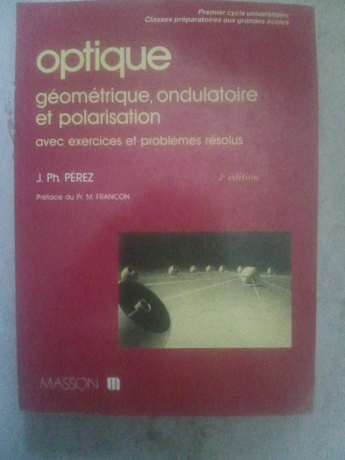 LIVRES SUR L’OPTIQUE