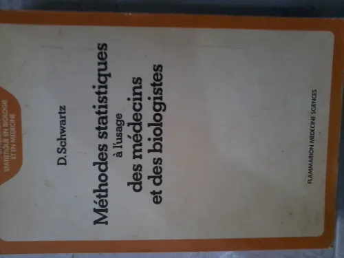 livres de statistique  pour biologiste et médecin