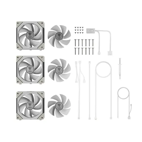 GAMDIAS AEOLUS P2-1203 120mm ARGB PWM WHITE