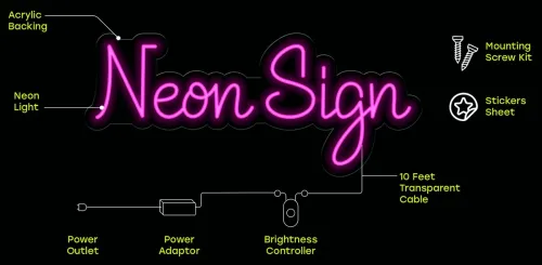 صناعة وتصميم لافتات النيون الإشهارية Neon LED Sign Manufacturer