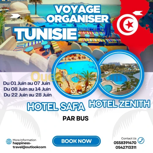 EARLY BOOKING ETE 2025 TUNISIE 