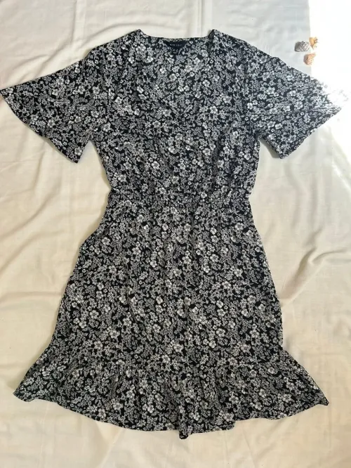Floral Wrap mini dress