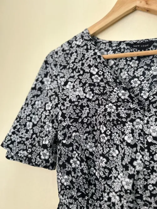Floral Wrap mini dress
