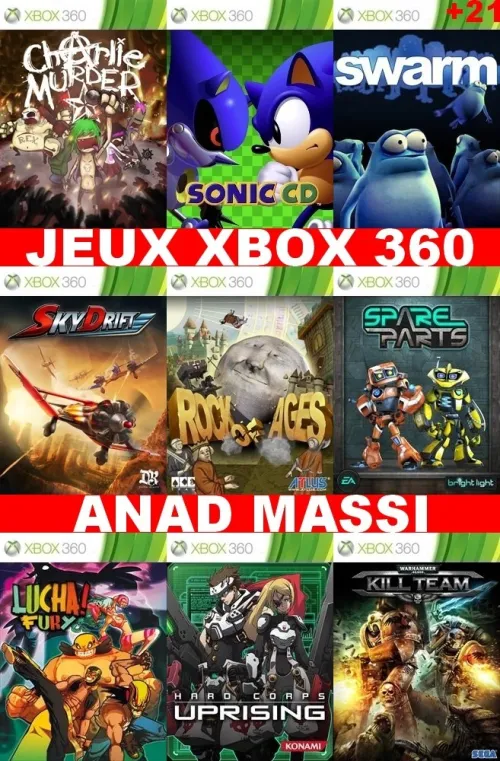 INSTALLATION JEUX XBOX 360 (PRIX CHOC FA DESCRIPTION)