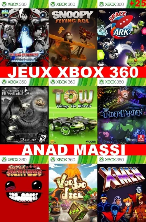 INSTALLATION JEUX XBOX 360 (PRIX CHOC FA DESCRIPTION)