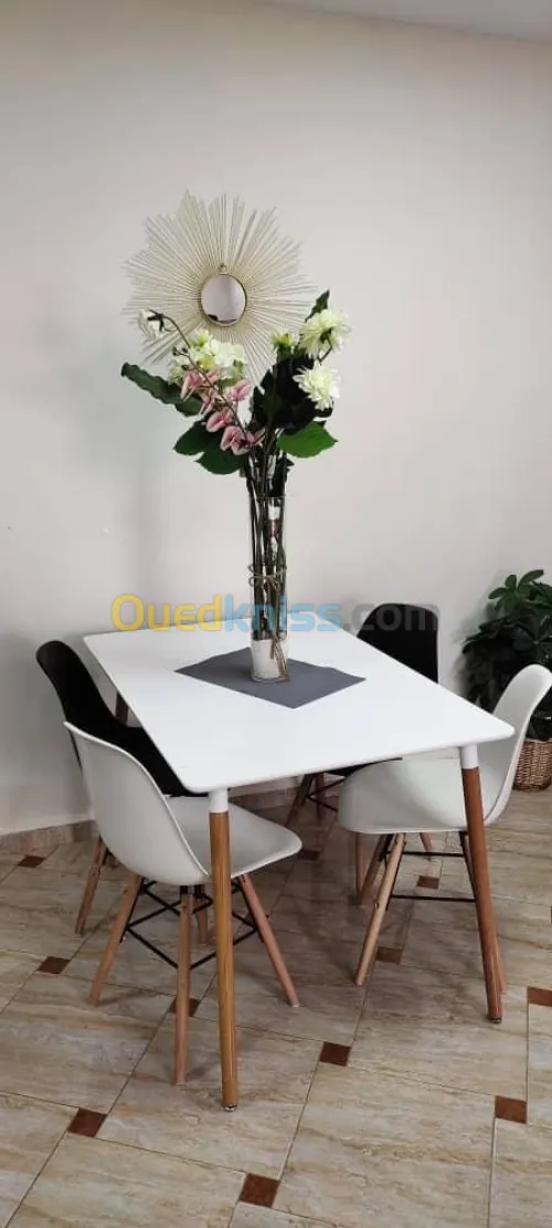 Table Scandinave Restaurant/Cafétéria/Cuisine