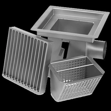 Caniveaux Et Avaloire Avec Siphons En Inox