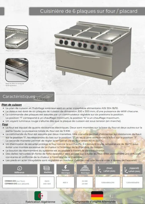 EQUIPEMENT DE CUISINE PROFESSIONNEL