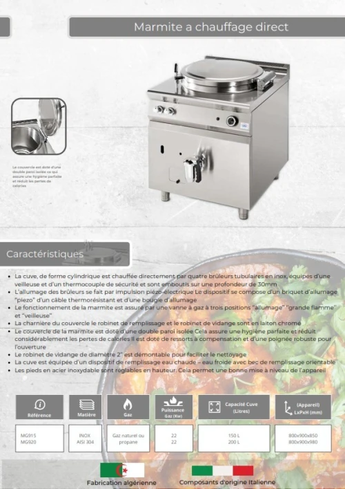 EQUIPEMENT DE CUISINE PROFESSIONNEL