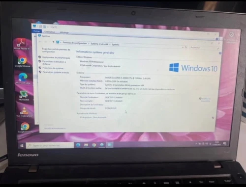 Lenovo Thinkpad T440 Avec un logieciel gestion de stock installe