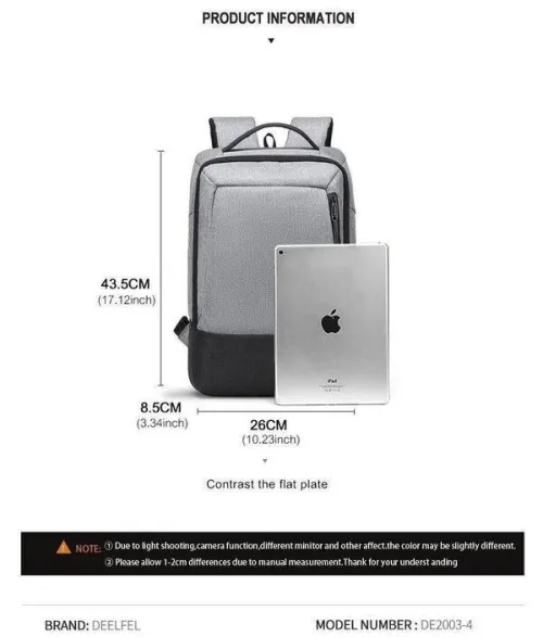 Sac a dos porte L'aptop (15.6'') Deel fel Original