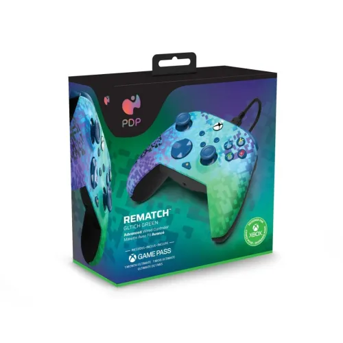 manette PDP Series X|S & PC REMATCH Glitch Green