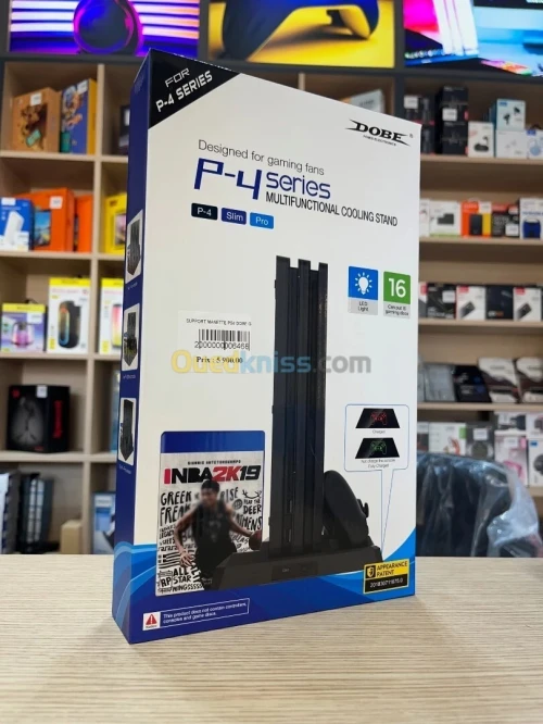 Support Multifonction Chargeur pour PS4 SLIM  (Refroidisseur / Rangement /Chargeur) TP4-18119