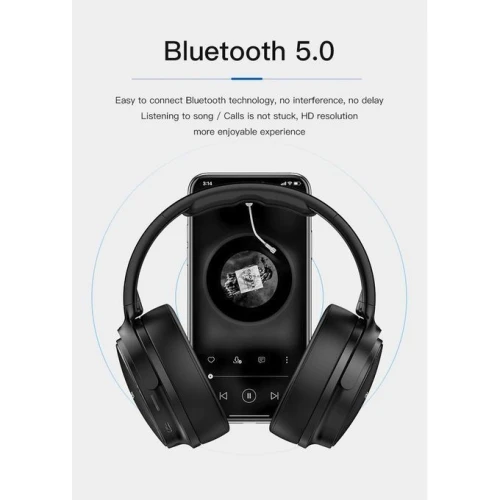 Awei Casque Sans-Fil Bluetooth 5.0 Pliable Ipx5 Awei A780Bl Micro Sd Microphone