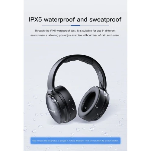 Awei Casque Sans-Fil Bluetooth 5.0 Pliable Ipx5 Awei A780Bl Micro Sd Microphone