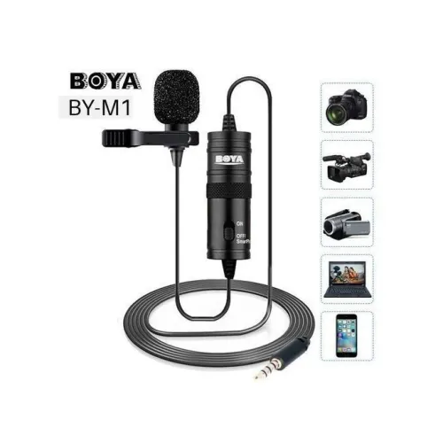 Microphone Cravate Chemise Omnidirectionnel By-M1 Smartphone Caméra boya