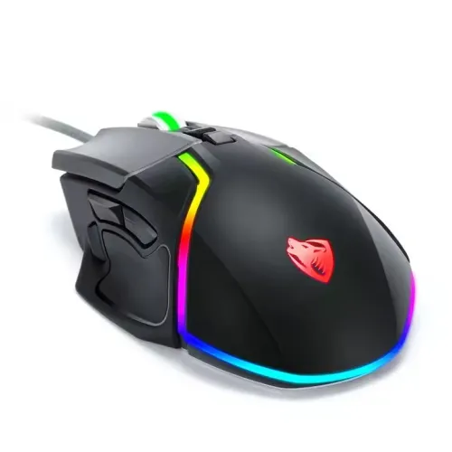 souris gaming mécanique Thunder Wolf V11avec 8 Boutons avec coc interchangeable 