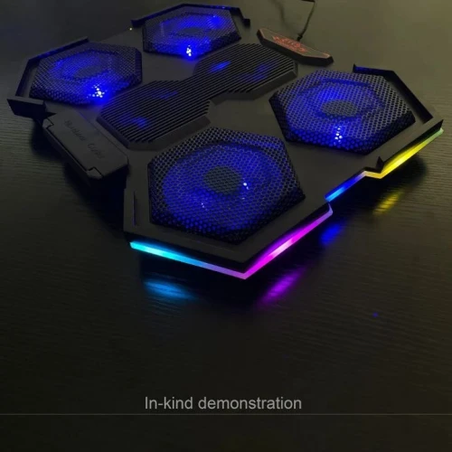 Refroidisseur laptop Gaming YL-021  [6 ventilo/vitesse reglable/ RGB/ 2USB]