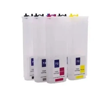 Cartouche rechargeable pour traceur  HP 72 - 280 ml - Compatible DesignJet T795, T610, T770